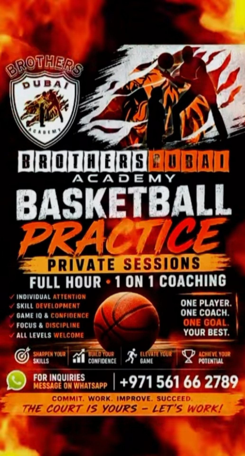 Brothers Dubai Academy private sessions flyer